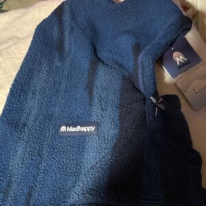 Madhappy /Columbia collab—Navy Fleece Hood in size S/M
